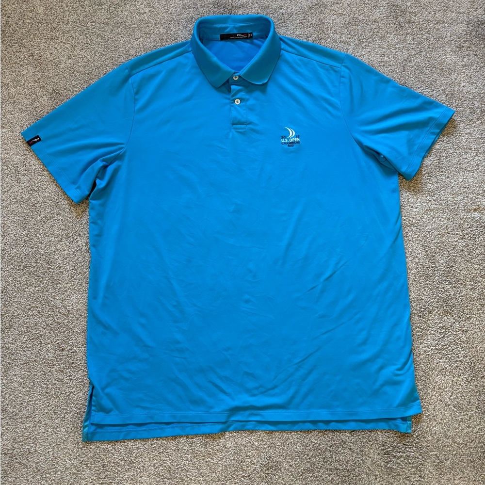 Ralph Lauren RLX Sky Blue Performance Polo Shirt